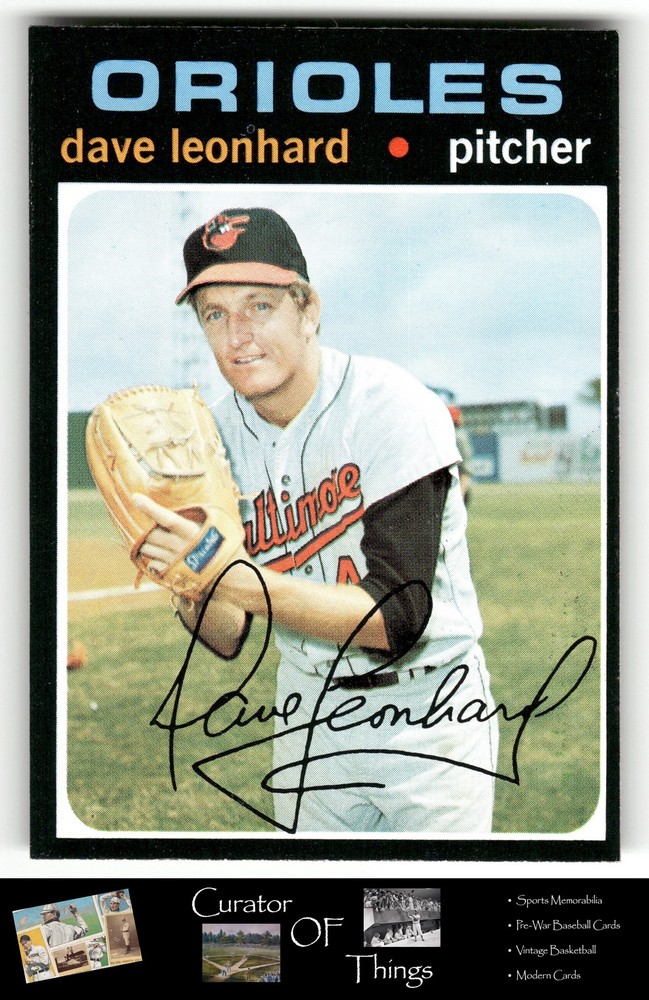 Dave Leonhard 1971 Topps Set-Break #716 Baltimore Orioles VG-VGEX