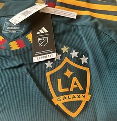 LA Galaxy Adidas Authentic Away Soccer Jersey Mystery Green 2023-2024 #HI1873