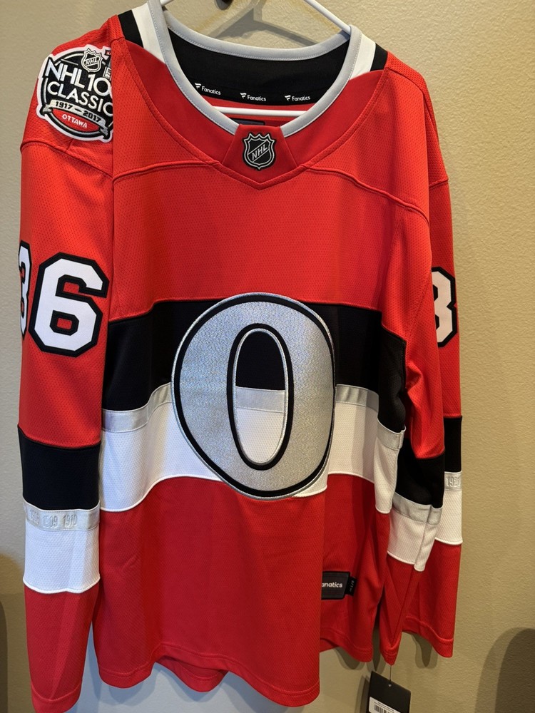 Ottawa Senators NHL 100 Centennial Classic Colin White Fanatics Jersey Large NWT