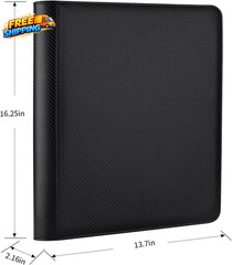 Toploader Binder Holds 288 Toploaders 9 Pocket Top Loader Binders with Sleeves..