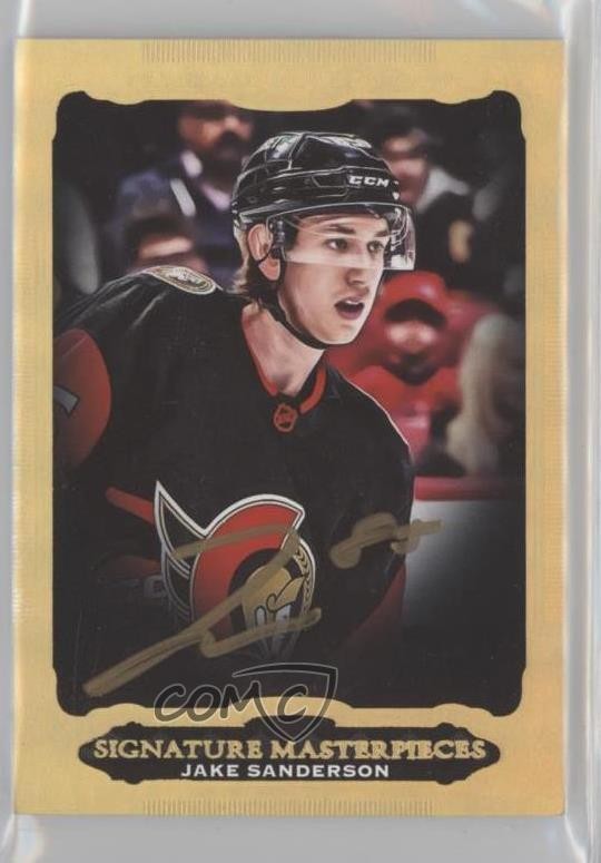2022-23 Upper Deck Ultimate Collection Jake Sanderson #USM-JS Rookie Auto RC 3h1