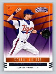 2015 Panini Contenders #50 Tyler Krieger School Colors Clemson Tigers