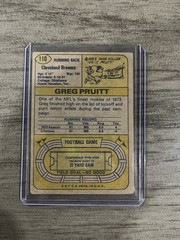 1974 Topps Greg Pruitt #110 RC Cleveland Browns VG