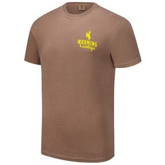 Men&rsquo;s Brown Wyoming Cowboys Comfort Colors Mascot Overlay T-Shirt