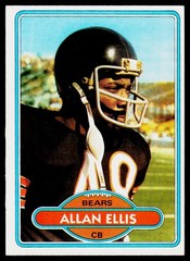 Allan Ellis, 1980 Topps, #63, Chicago Bears,