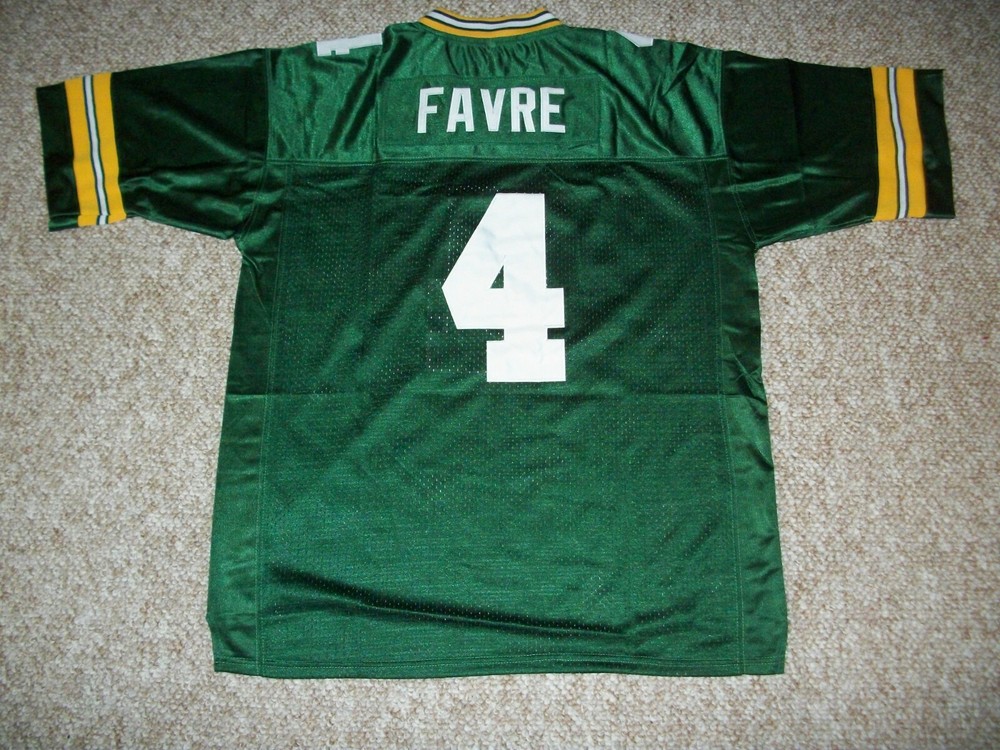 BRETT FAVRE Unsigned Custom Sewn New Football Green Bay Jersey S, M,L,XL,2XL,3XL