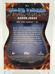 2026 Bowman Baseball Aaron Judge POWER CHORDS Die Cut #PC-1 NY Yankees