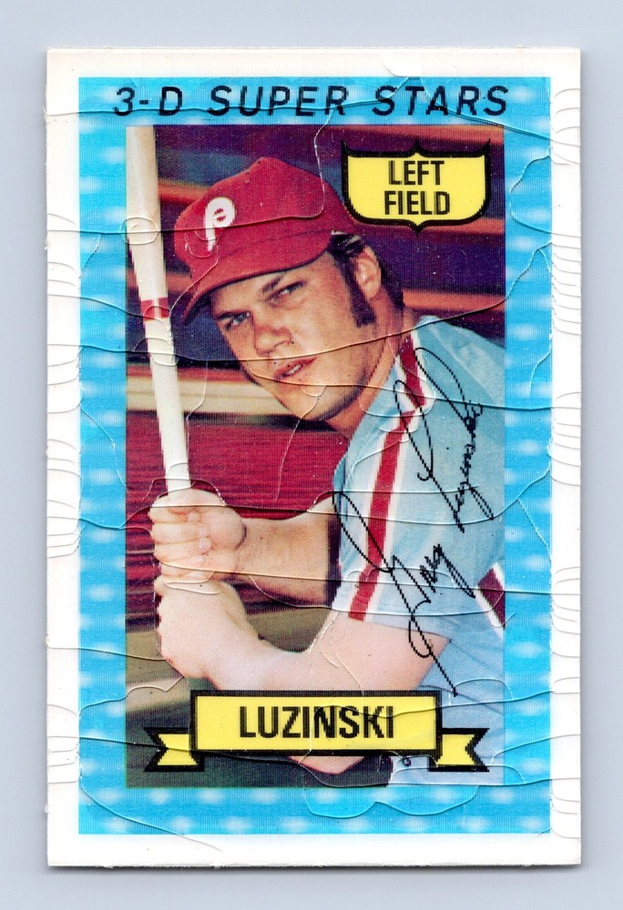 1974 Kellogg&rsquo;s 3-D Super Stars #9 Greg Luzinski, Cracks