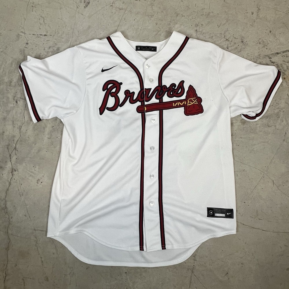 Nike Atlanta Braves Rykker #3 White Red Navy MLB Baseball Jersey XL