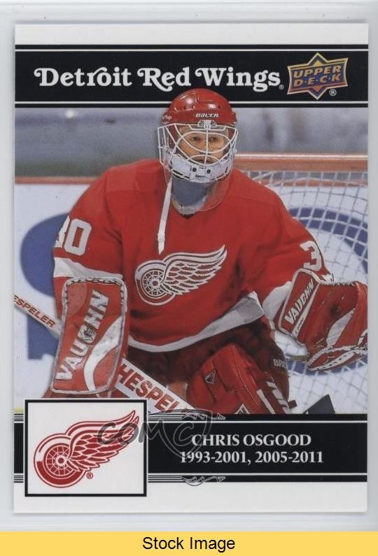 2025-26 Upper Deck Detroit Red Wings Centennial Black Chris Osgood #63 READ 5dz