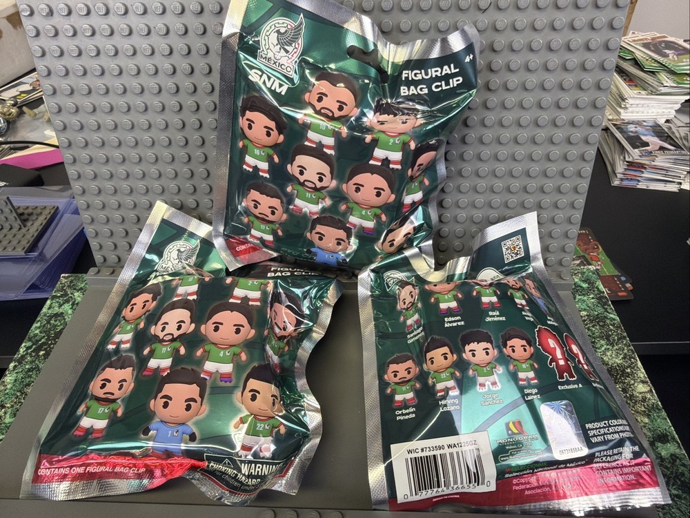 2026 FIFA World Cup 3x Figural Bag Clip Team Mexico Officially Licensed Soccer