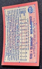 1991 Topps – Chipper Jones #333 Operation Desert Shield (RC)