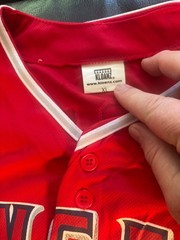 MIke Trout rare Angels SGA jersey pre-pandemic Kloanz stadium give away CF
