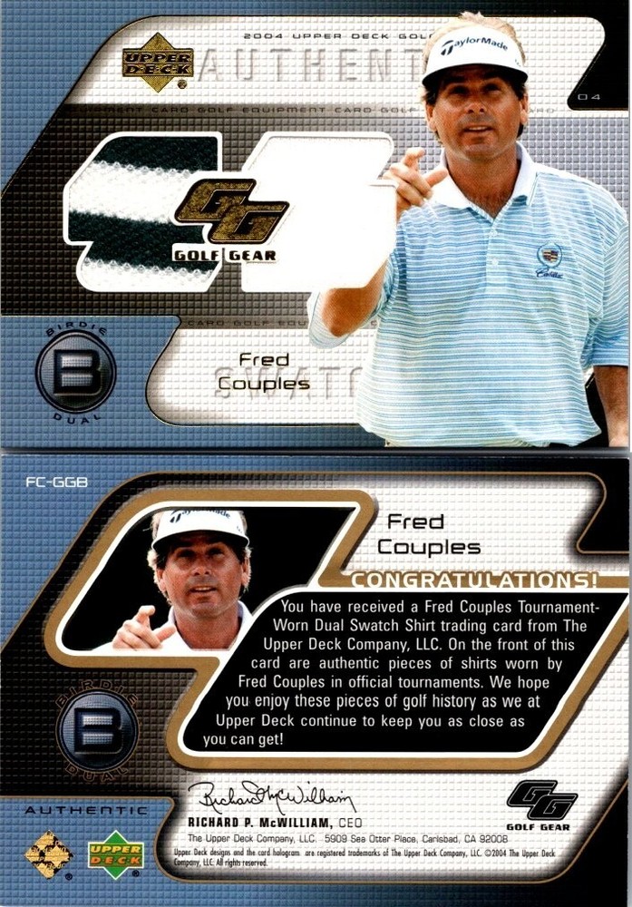 2004 Upper Deck Golf Gear Birdie #FC-GGB Fred Couples (043C)