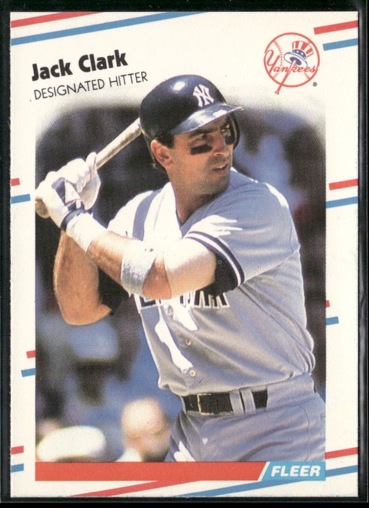 1988 Fleer Update Jack Clark New York Yankees #U-47