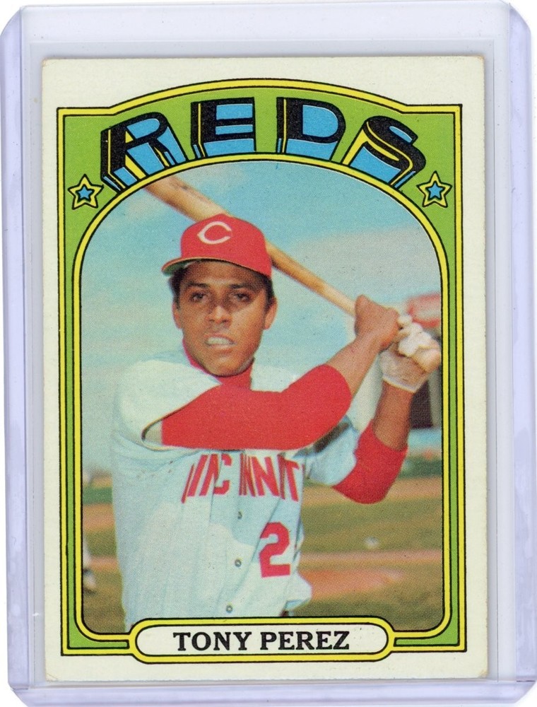 1972 TOPPS TONY PEREZ #80 CINCINNATI REDS HOF VG-EX NO CREASES