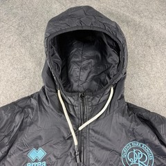 Queens Park Rangers Jacket Mens Large Grey Football Hooded Zip Up Errea Coat