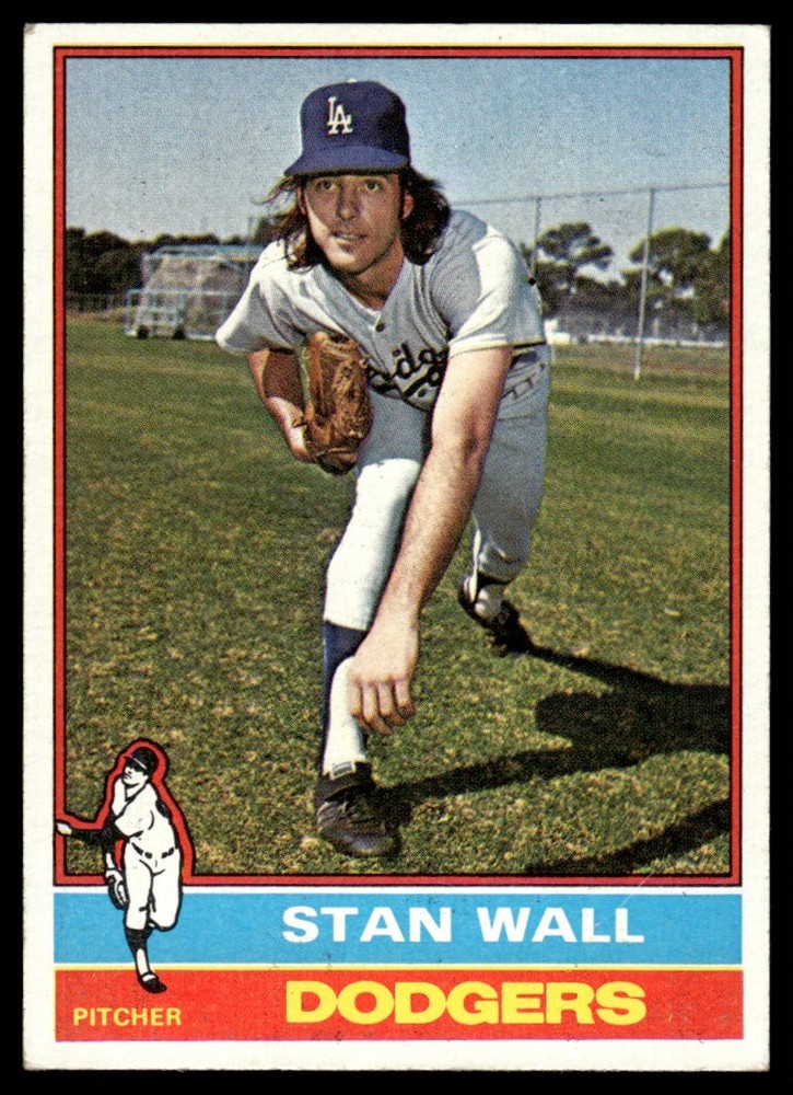 1976 Topps Stan Wall Rookie Los Angeles Dodgers #584