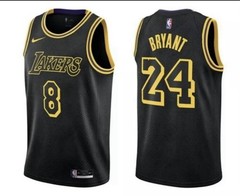 Kobe Bryant Black Mamba City Edition Nike Los Angeles Lakers Jersey 8/24 XL