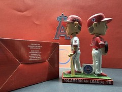 Mike Trout Los Angeles Angels MLB 2017 SGA Double Bobblehead NIB Dual MVP