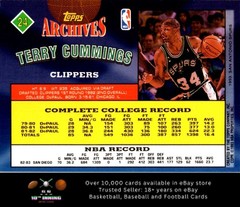 1992-93 Topps Archives BASKETBALL #24 Terry Cummings
