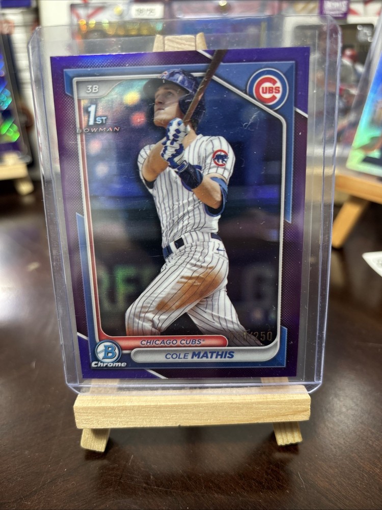 2024 Bowman Draft – Chrome Cole Mathis #BDC-81 Purple Refractor /250 (RC)