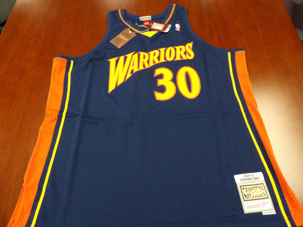 MITCHELL & NESS NBA HWC GOLDEN STATE WARRIORS STEPHEN CURRY SWINGMAN JERSEY 2XLB
