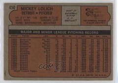 1972 Topps Mickey Lolich #450 1i8