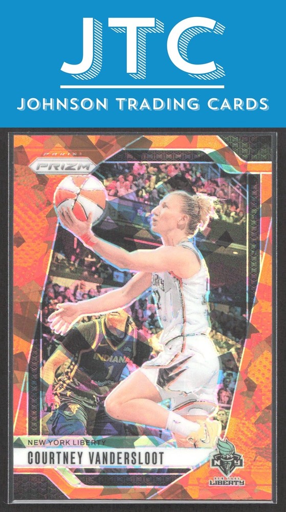 2024 Panini Prizm WNBA Courtney Vandersloot Ice Orange Prizms New York Liberty