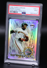1996 Topps Chrome #WC3 Barry Bonds Wrecking Crew Refractor Pop 7 PSA 9