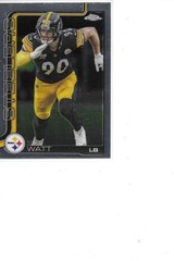 2025 Topps Chrome T.J. Watt Pittsburgh Steelers Football Card #258