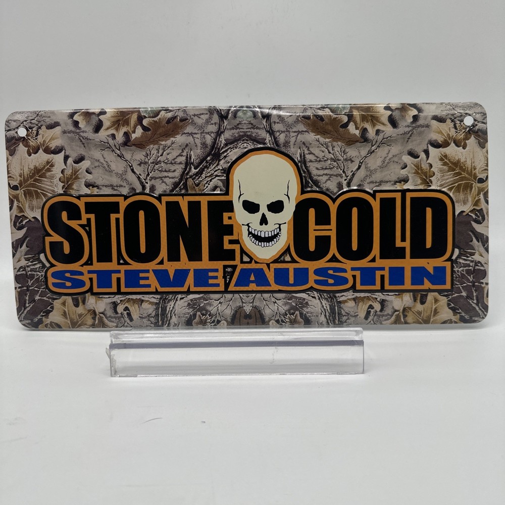 2001 WWF WWE STONE COLD Steve Austin Jakks Pacific Room Sign Vintage HTF