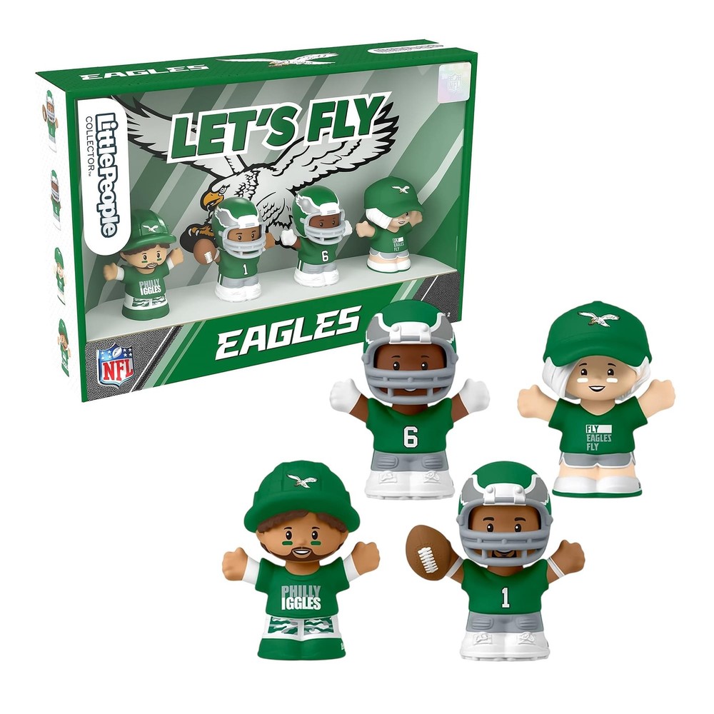 Philadelphia Eagles NFL Little People Collector Set | Alternate Jersey