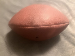 2006 CALGARY STAMPEDERS CFL FOOTBALL AUTOGRAPHED FOOTBALL, 53 AUTOGRAPHS: BURRIS
