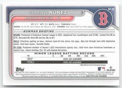 2024 Bowman Chrome #BCP-207 Starlyn Nunez Prospects