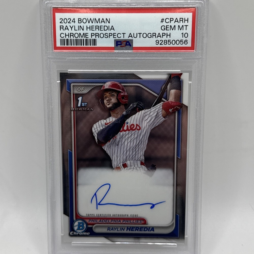 Best PSA 10 Bowman – Chrome Prospect Autographs Raylin Heredia #CPA-RH (AU, RC)