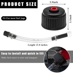 Wevdn 2 PCS Gas Cans Racing Fuel Jug Hose & Cap 3042, 5 Gallon Racing Gas Tank F