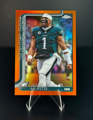 2025 Topps Chrome – Jalen Hurts True Orange /25 Image Variation Eagles SSP