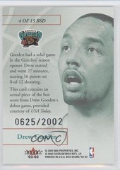 2002-03 Fleer Box Score Debut 625/2002 Drew Gooden #4BSD Rookie RC 0a1