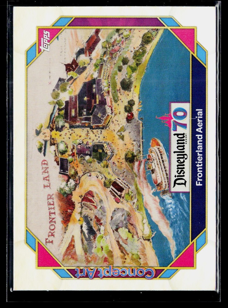 2025 Topps Disneyland 70th #132 Frontierland Aerial 70th Anniversary Foil