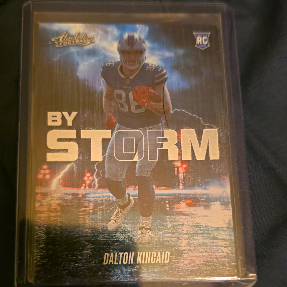 Panini 2023 Absolute By Storm Green /25 RC Dalton Kincaid Bills #BST-13