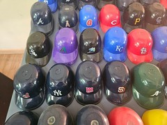 Lot of 86 Laich MLB Baseball Plastic Team Souvenir Batting Helmets with Vintage