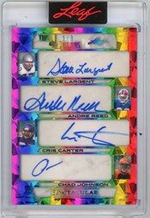 2026 Leaf Spectacular STEVE LARGENT CRIS CARTER ANDRE REED JOHNSON 4w AUTO 1/3