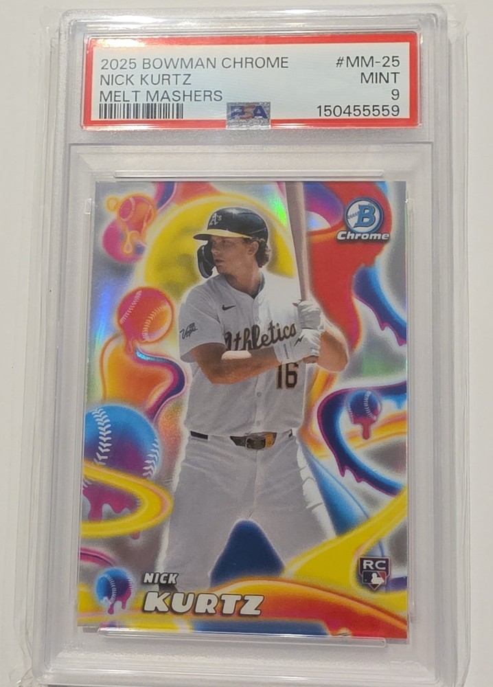 2025 Bowman Chrome – Melt Mashers Nick Kurtz #MM-25 (RC)