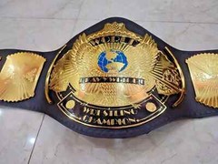 Winged Eagle Championship Wrestling Replica Title Belt Brass 2mm Adult size