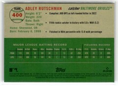 2023 Topps Chrome Platinum #400 RC ROOKIE Adley Rutschman Blue Prism Refractors
