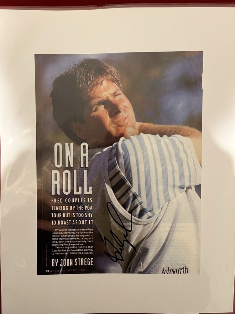 Fred Couples Autographed Original Golf Photo PGA Signed RME Inc Authenticated