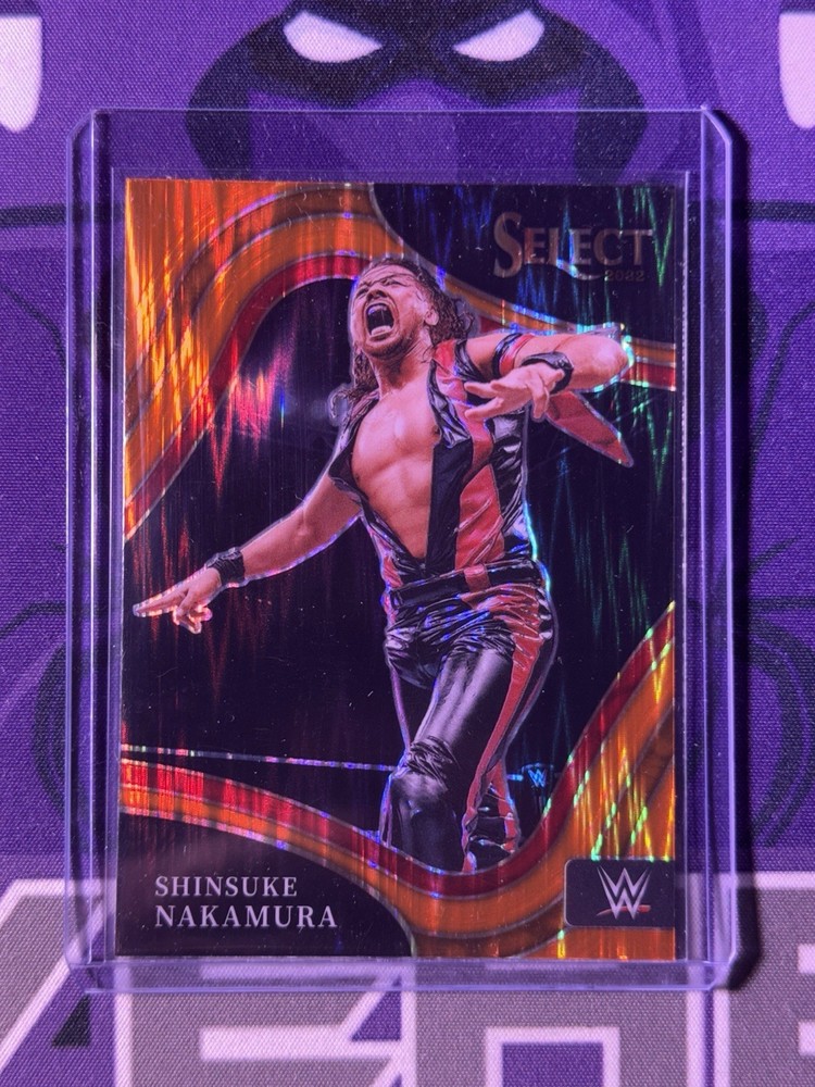 2022 Panini Select WWE Shinsuke Nakamura Orange Flash Ringside