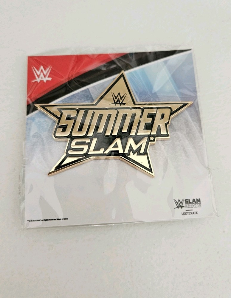 WWE Slam Crate Summer Slam Exclusive Pin (NEW IN PACKAGE)