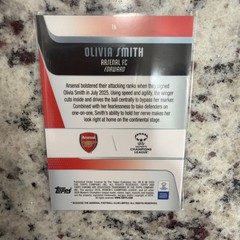 2025-26 Topps Chrome Uefa Womens Champions League Olivia Smith RC Aqua /199